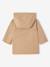Parka with hood for babies pecan nut 