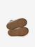 Baby girl's leather Mary Janes with buckle iridescent beige+white 