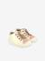 Berlingot zip-up ankle boots green+rose 