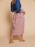 Long skirt with elasticated waist and floral pattern multicoloured 