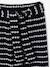 Fancy Knitted Wide-Leg Trousers for Girls, by JONEN black+striped black 