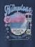 Girl's short-sleeved t-shirt navy blue 