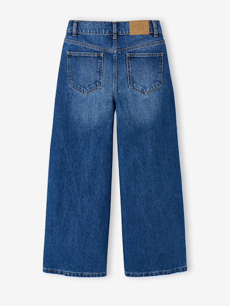 Girl's wide-leg denim trouser denim grey+light blue+medium blue 
