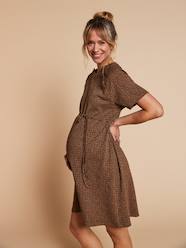 Maternity-Nursing Clothes-Leopard print nursing clothes nightie 