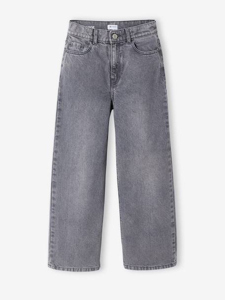 Girl's wide-leg denim trouser denim grey+light blue+medium blue 