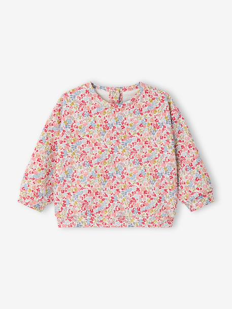Floral print baby sweatshirt multicoloured 