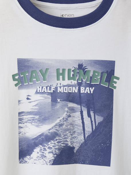 Short-sleeved photoprint T-shirt white 