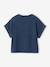 Girl's short-sleeved t-shirt navy blue 