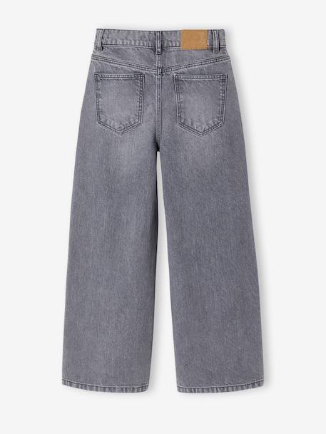 Girl's wide-leg denim trouser denim grey+light blue+medium blue 
