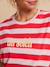 Striped 'sunshine' t-shirt dusky pink 