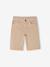Boy's 5-pocket bermuda shorts clay beige+emerald green+grey blue+terracotta 