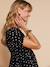 Nursing clothes wrap dress black 