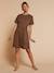 Leopard print nursing clothes nightie taupe 
