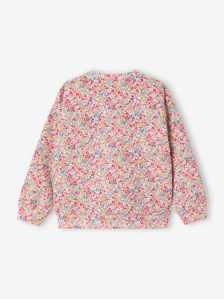 Girl's floral print sweatshirt multicoloured 