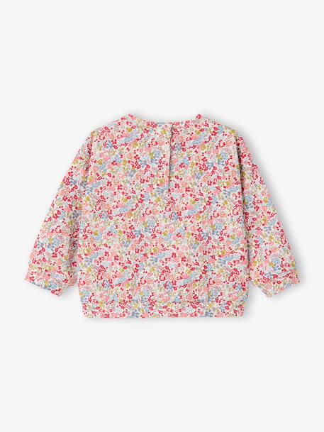 Floral print baby sweatshirt multicoloured 