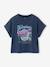 Girl's short-sleeved t-shirt navy blue 