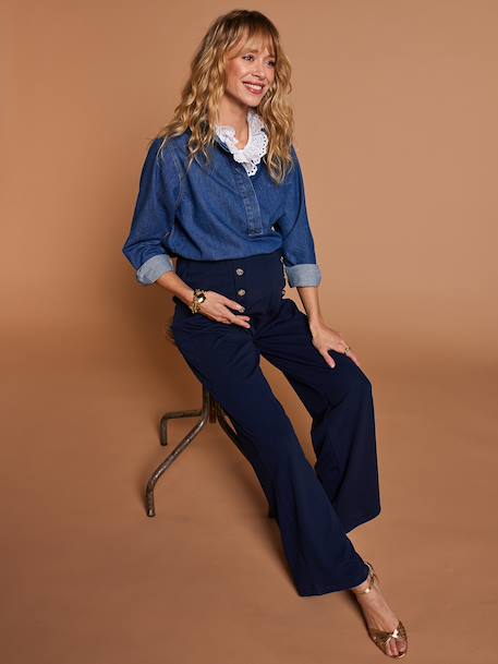 Women's maternity trouser navy blue 