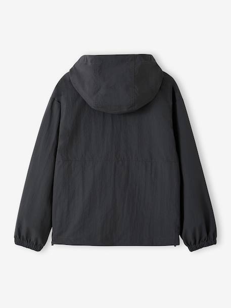 Boy's windcheater to pull on anthracite 