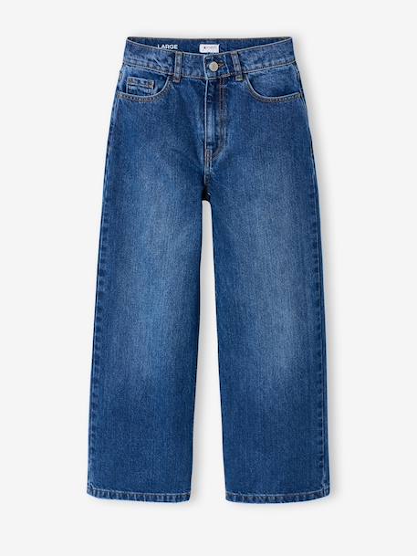 Girl's wide-leg denim trouser denim grey+light blue+medium blue 
