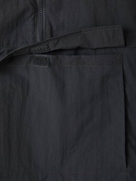 Boy's windcheater to pull on anthracite 