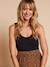 Pack of 2 organic cotton nursing tank tops black 