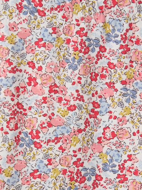 Girls' printed organic cotton leggings multicoloured 