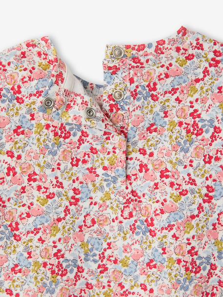 Floral print baby sweatshirt multicoloured 