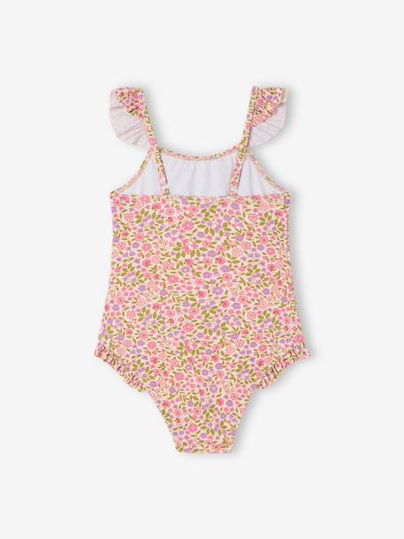 Girl's one-piece swimsuit pale pink 