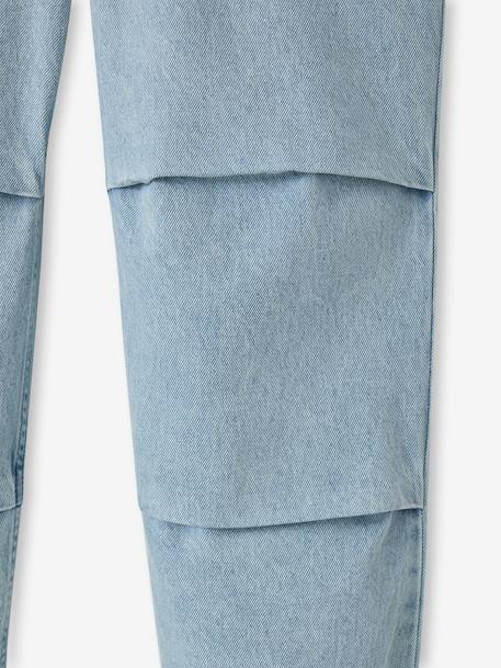 Denim parachute trousers bleached denim 