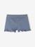 Girl's T-shirt, short and band for head accessories for hair set slate blue 
