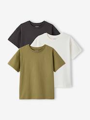 Boys-Tops-T-Shirts-Pack of 3 plain boys' t-shirts - BASICS