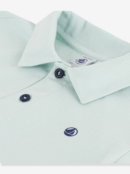 Boy's short-sleeved polo shirt green 