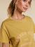 T-shirt with short sleeves in organic cotton olive 