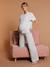 Nursing clothes trouser set marl grey 