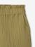 Girl's cotton gauze shorts - family capsule olive 