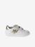 Leather Trainers with Hook-&-Loop Straps for Children, Designed for Autonomy pale pink+white 