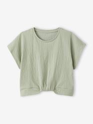 Girls-Blouse with short sleeves