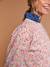 Women's organic cotton sweatshirt with floral print multicoloured 