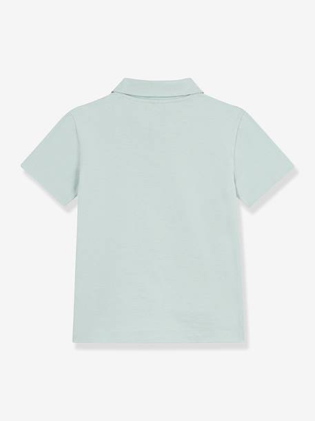 Boy's short-sleeved polo shirt green 