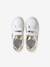Leather Trainers with Hook-&-Loop Straps for Children, Designed for Autonomy pale pink+white 