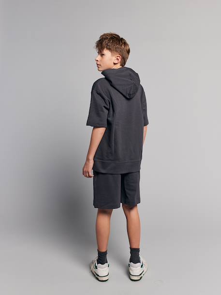 Set of short sweatshirt with short sleeves anthracite 