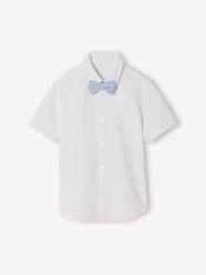 Boys-Short-sleeved shirt with bow tie 