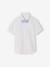 Short-sleeved shirt with bow tie white 