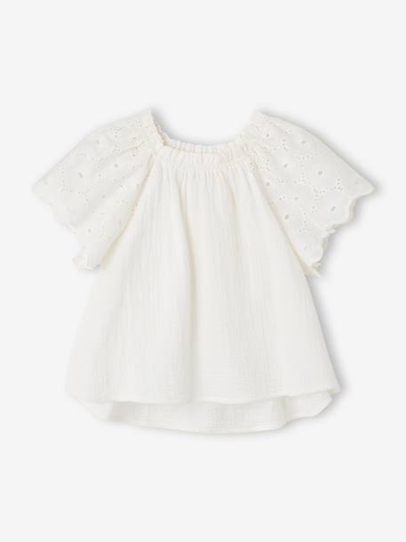 Set of 2 shorts for girls Ella Happy Time white 