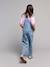 Girl's denim dungaree light blue 
