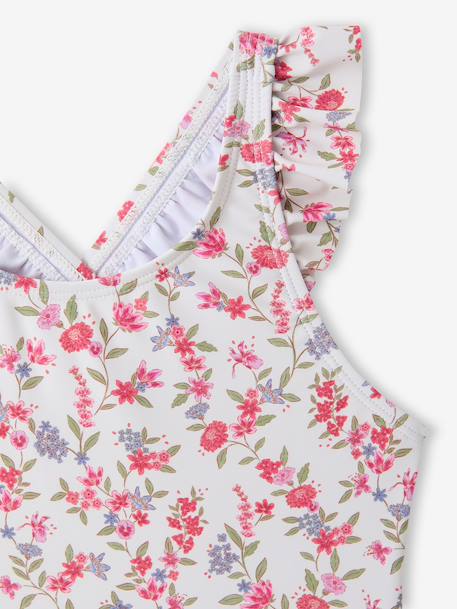 Swimsuit with frills multicoloured 