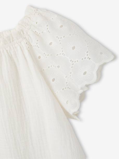 Set of 2 shorts for girls Ella Happy Time white 