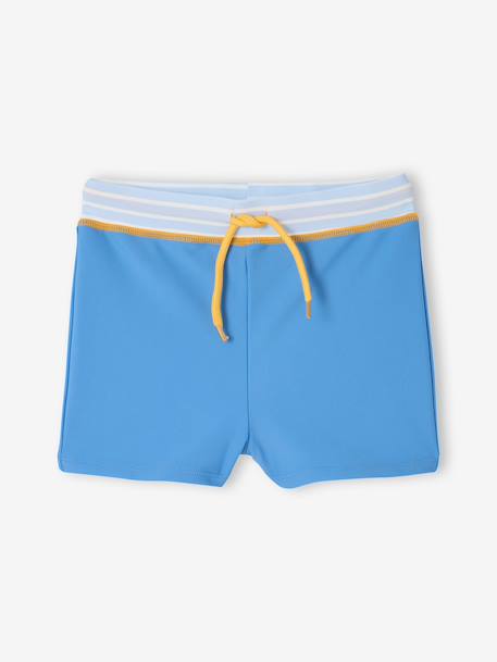 Long-sleeved set with UV protective shorts azure 