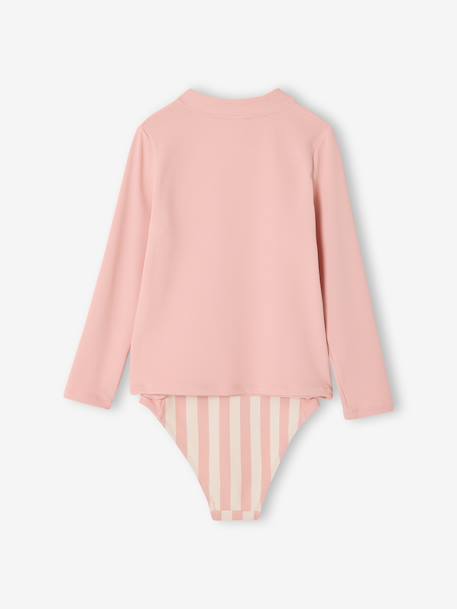 UV-resistant two-piece swimsuit rose 