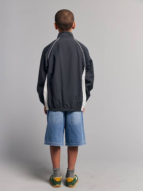 Long denim bermuda shorts double stone 